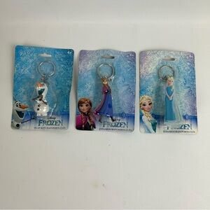 Disney Frozen Keychain Set - Elsa, Anna, & Olaf